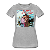 Flying Is For Girls - Women’s Premium T-Shirt - heather gray