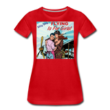 Flying Is For Girls - Women’s Premium T-Shirt - red