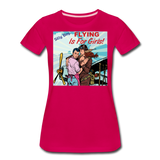 Flying Is For Girls - Women’s Premium T-Shirt - dark pink
