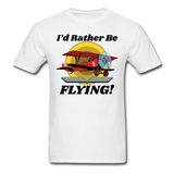 I'd Rather Be Flying - Biplane - Unisex Classic T-Shirt - white