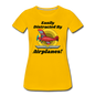 Easily Distracted - Red Taildragger - Women’s Premium T-Shirt - sun yellow