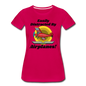 Easily Distracted - Red Taildragger - Women’s Premium T-Shirt - dark pink