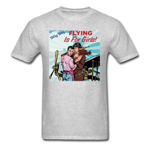Flying Is For Girls - Unisex Classic T-Shirt - heather gray