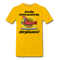 Easily Distracted - Red Taildragger - Men's Premium T-Shirt - sun yellow