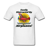 Easily Distracted - Red Taildragger - Unisex Classic T-Shirt - white