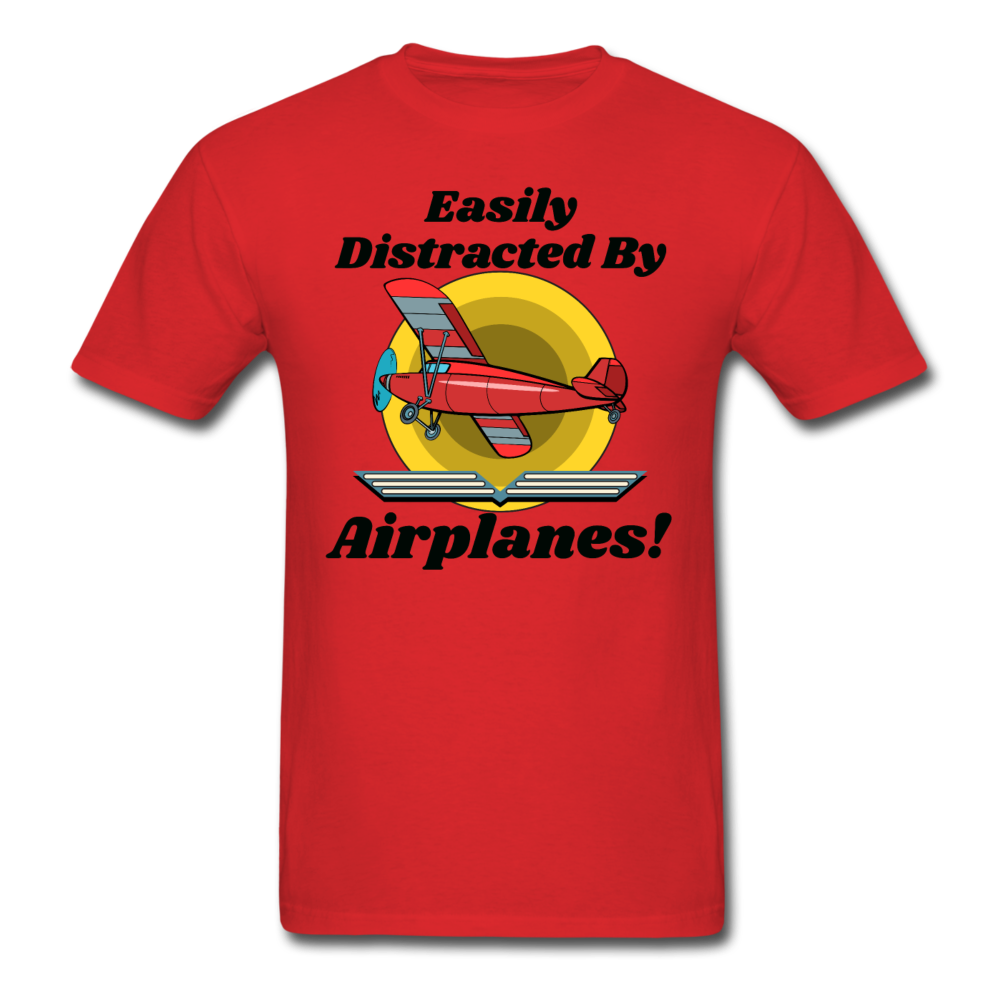 Easily Distracted - Red Taildragger - Unisex Classic T-Shirt - red