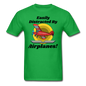 Easily Distracted - Red Taildragger - Unisex Classic T-Shirt - bright green