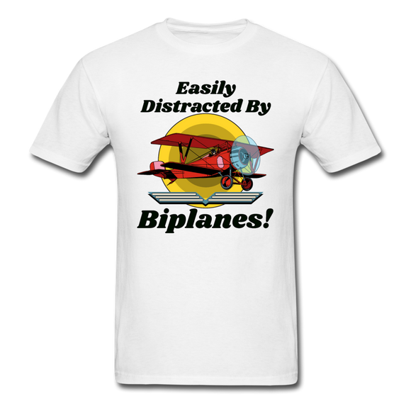 Easily Distracted - Biplanes - Unisex Classic T-Shirt - white