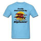 Easily Distracted - Biplanes - Unisex Classic T-Shirt - aquatic blue