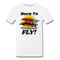 Born To Fly - Red Biplane - Men's Premium T-Shirt - white