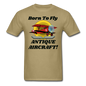 Born To Fly - Antique Aircraft - Unisex Classic T-Shirt - khaki