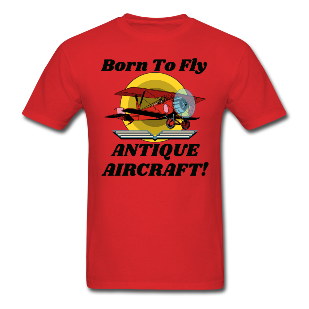 Born To Fly - Antique Aircraft - Unisex Classic T-Shirt - red