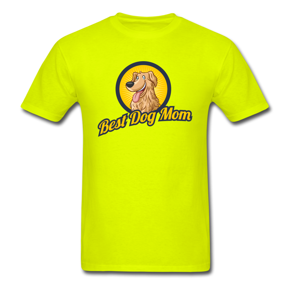 Best Dog Mom - Unisex Classic T-Shirt - safety green