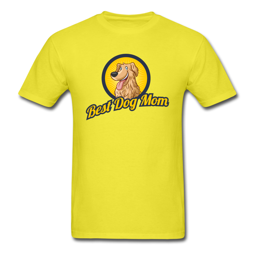 Best Dog Mom - Unisex Classic T-Shirt - yellow