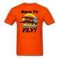 Born To Fly - Red Biplane - Unisex Classic T-Shirt - orange