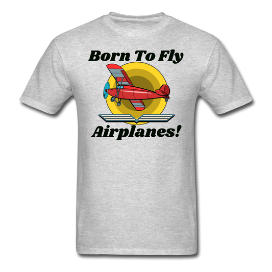 Born To Fly - Airplanes - Unisex Classic T-Shirt - heather gray