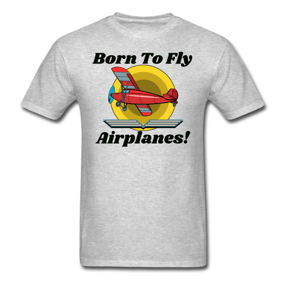 Born To Fly - Airplanes - Unisex Classic T-Shirt - heather gray
