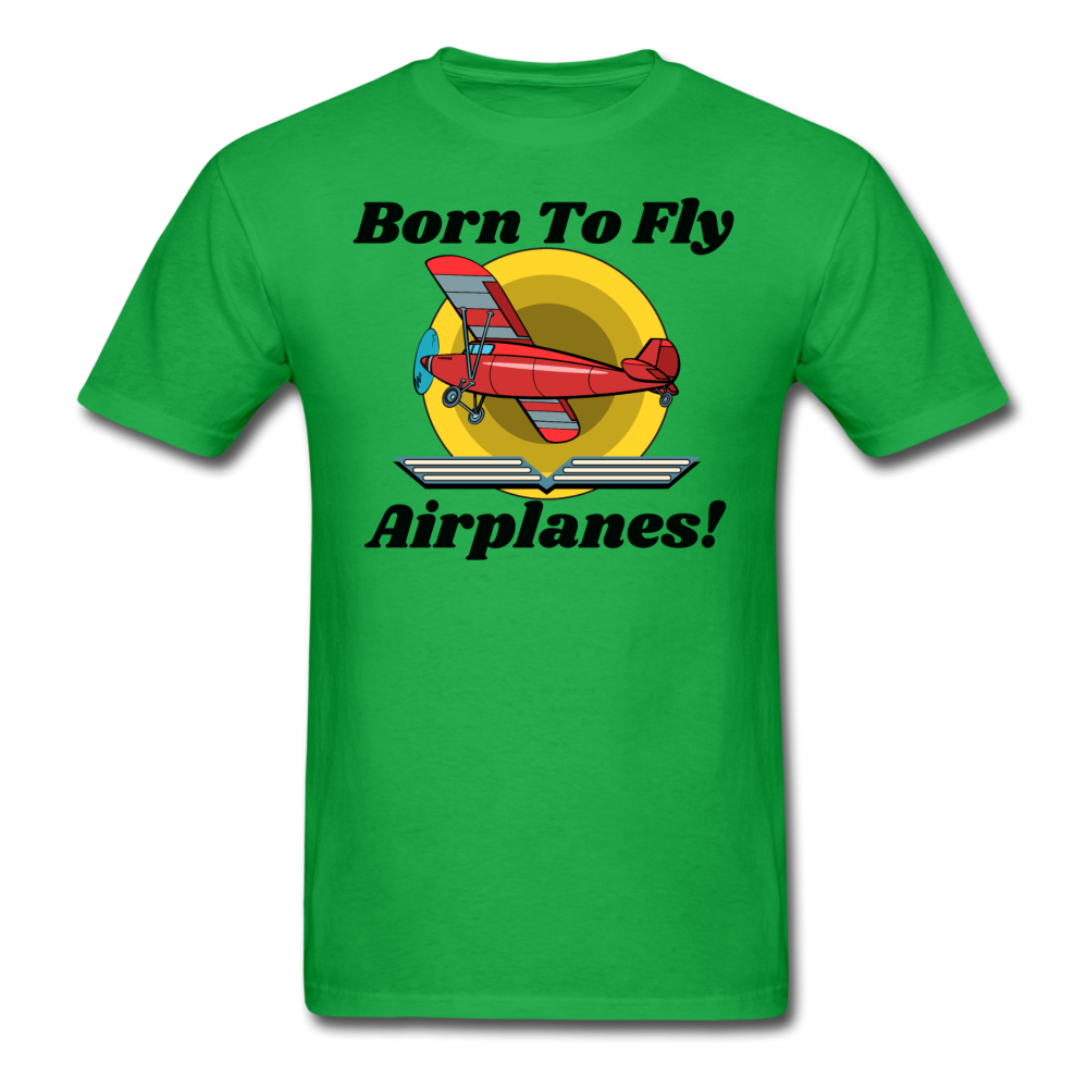 Born To Fly - Airplanes - Unisex Classic T-Shirt - bright green