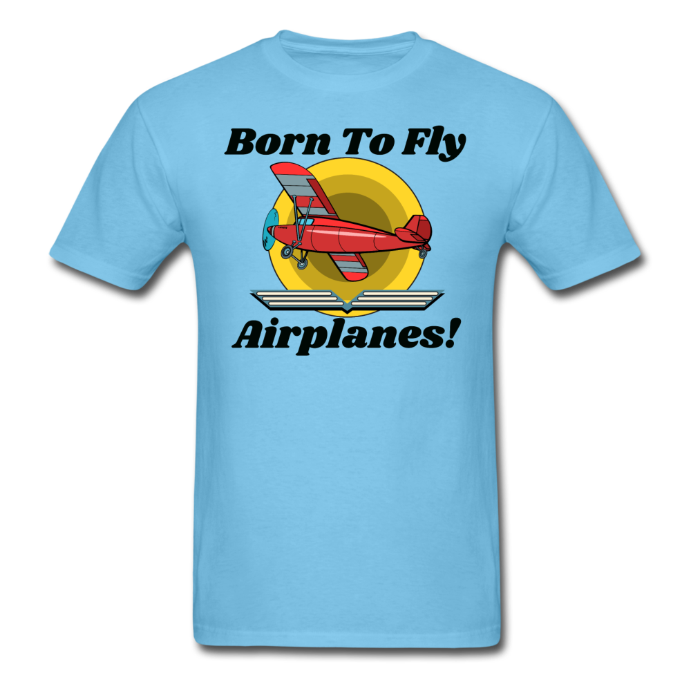 Born To Fly - Airplanes - Unisex Classic T-Shirt - aquatic blue