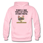 When I Die, Cat Gets Everything - Gildan Heavy Blend Adult Hoodie - light pink