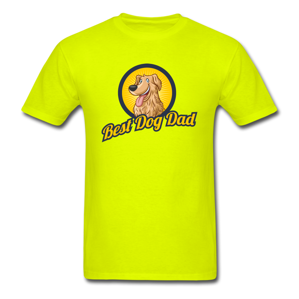 Best Dog Dad - Unisex Classic T-Shirt - safety green