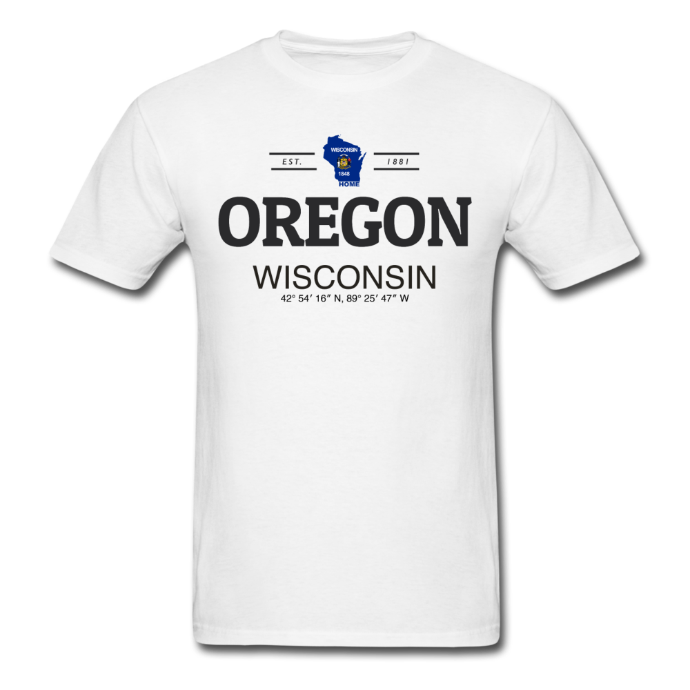 Oregon, Wisconsin - Men's T-Shirt - white