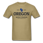 Oregon, Wisconsin - Men's T-Shirt - khaki