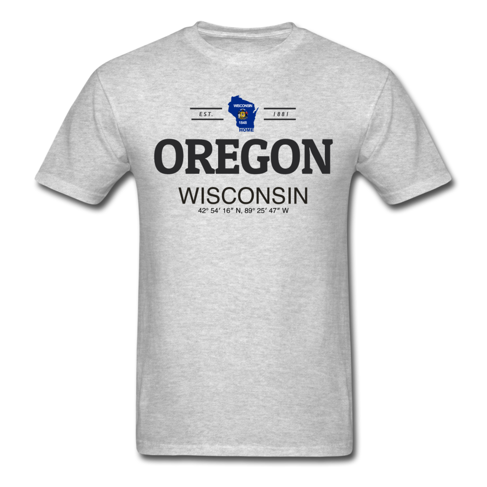 Oregon, Wisconsin - Men's T-Shirt - heather gray