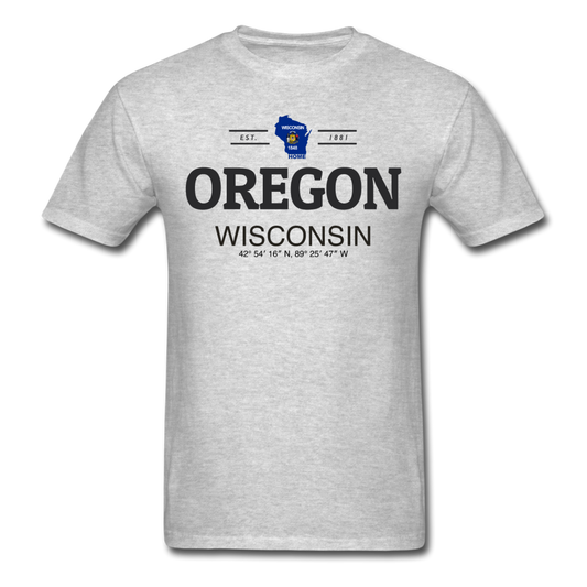 Oregon, Wisconsin - Men's T-Shirt - heather gray