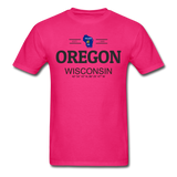 Oregon, Wisconsin - Men's T-Shirt - fuchsia