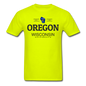 Oregon, Wisconsin - Men's T-Shirt - safety green