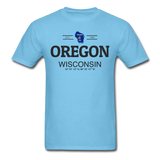 Oregon, Wisconsin - Men's T-Shirt - aquatic blue