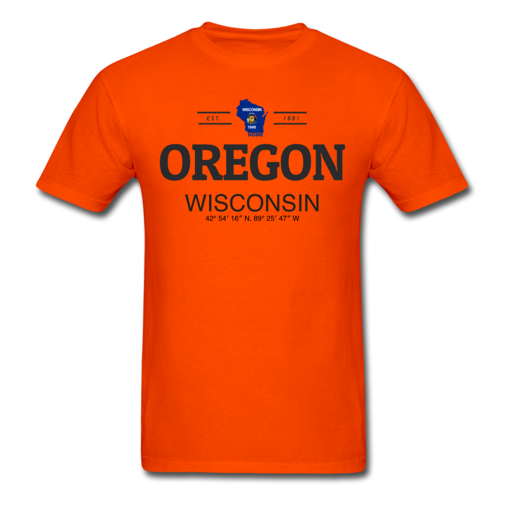 Oregon, Wisconsin - Men's T-Shirt - orange