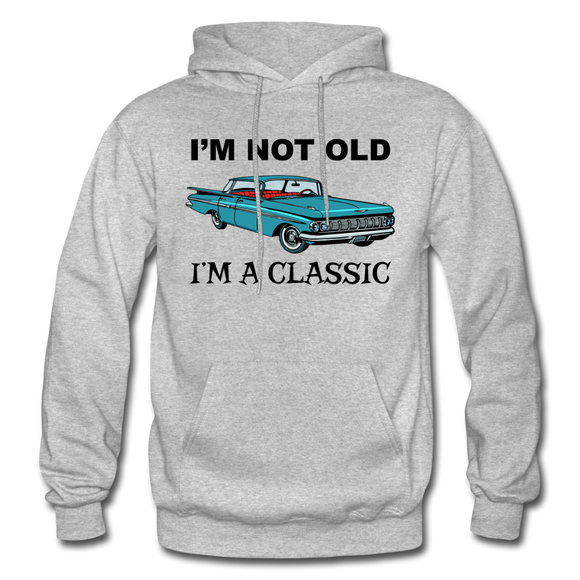 I'm Not Old - Car - Gildan Heavy Blend Adult Hoodie - heather gray