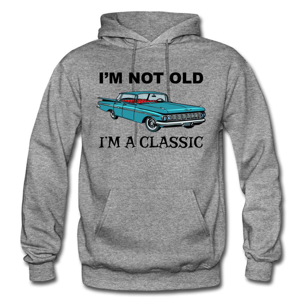 I'm Not Old - Car - Gildan Heavy Blend Adult Hoodie - graphite heather