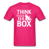 Cat - Think Outside The Box - Unisex Classic T-Shirt - fuchsia