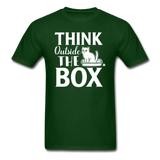 Cat - Think Outside The Box - Unisex Classic T-Shirt - forest green
