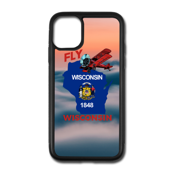 Fly Wisconsin - Above Clouds - iPhone 11 Case - white/black
