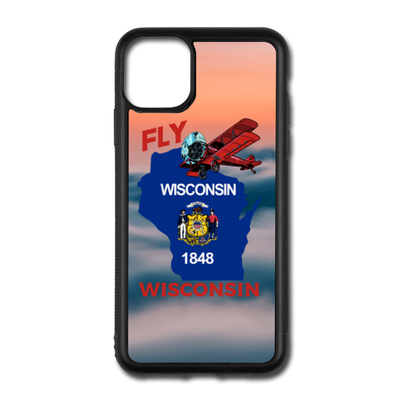 Fly Wisconsin  - Above Clouds - iPhone 11 Pro Max Case - white/black