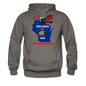 Fly Wisconsin - State Flag - Biplane - Men's Hanes Hoodie - asphalt gray