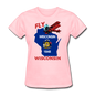 Fly Wisconsin - State Flag - Biplane - Women's Fruit of the Loom T-Shirt - pink