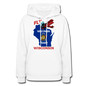 Fly Wisconsin - State Flag - Biplane - Women's Jerzees Hoodie - white