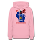 Fly Wisconsin - State Flag - Biplane - Women's Jerzees Hoodie - classic pink