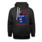 Fly Wisconsin - State Flag - Biplane - Shawl Collar Hoodie - black