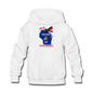 Fly Wisconsin - State Flag - Biplane - Kids' Hoodie - white