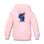 Fly Wisconsin - State Flag - Biplane - Kids' Hoodie - pink