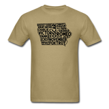 Pilot's Alphabet - Iowa - Black - Unisex Classic T-Shirt - khaki