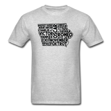 Pilot's Alphabet - Iowa - Black - Unisex Classic T-Shirt - heather gray
