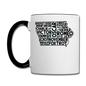 Pilot's Alphabet - Iowa - Black - Contrast Coffee Mug - white/black