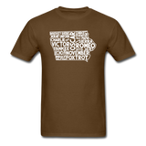 Pilot's Alphabet - Iowa - White - Unisex Classic T-Shirt - brown